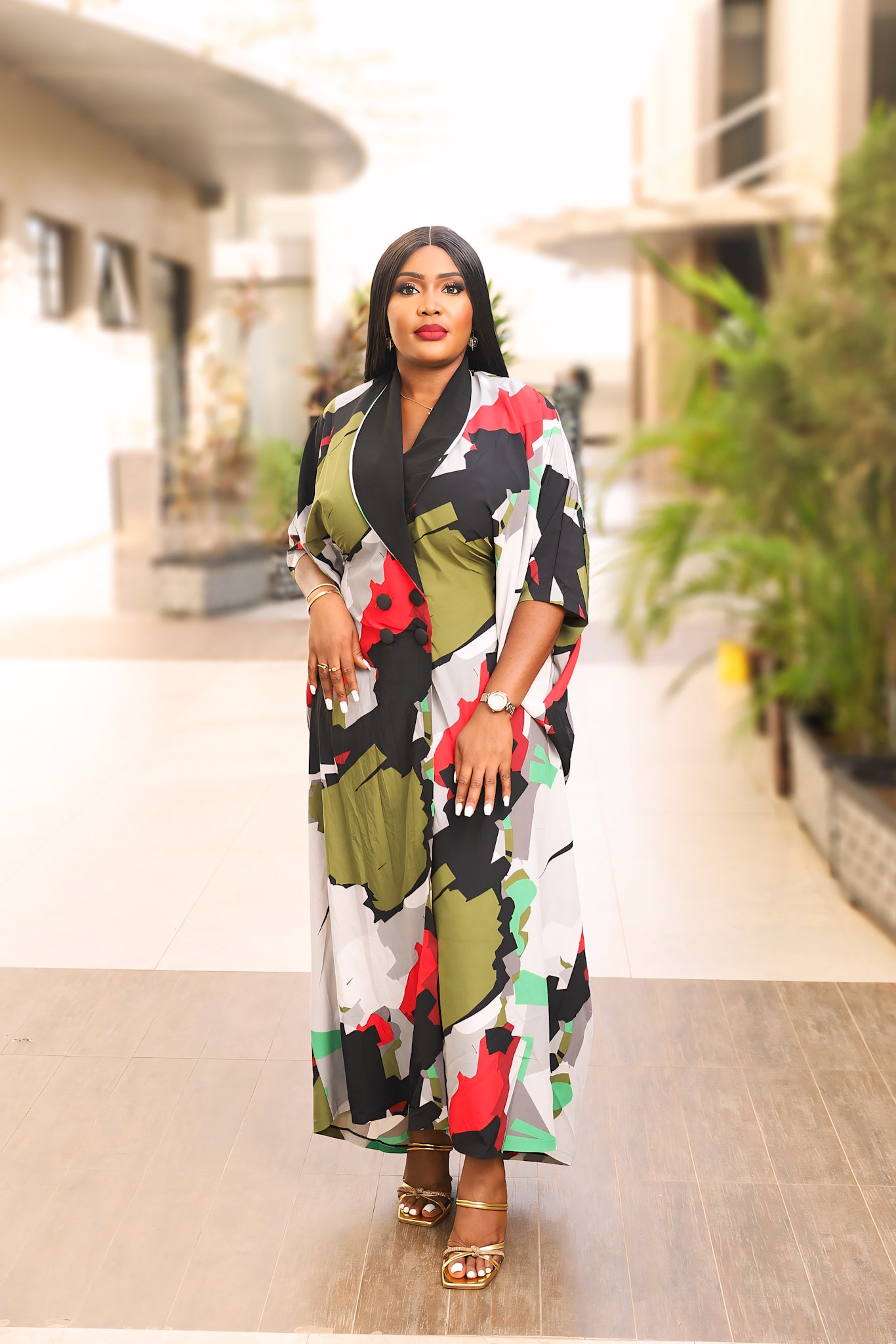 Vibrant Blazer Kimono